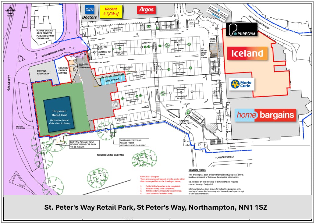 Retail/Café Opportunity, St. Peter's Way Retail Park, Northampton, Other / Restaurant / Cafe / Retail To Let - Scheme Layout.png