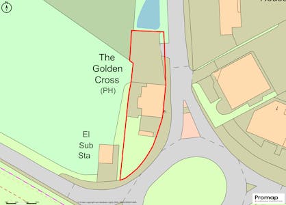 Golden Cross, Poyle Road, Slough, Pub / Pub / Bar / Club To Let / For Sale - Golden Cross  OS Map.png
