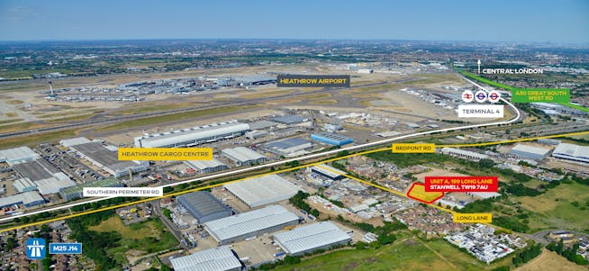 Unit A 199 Long Lane, Stanwell, Heathrow To Let - A 199 Long Lane  Aerial.jpg