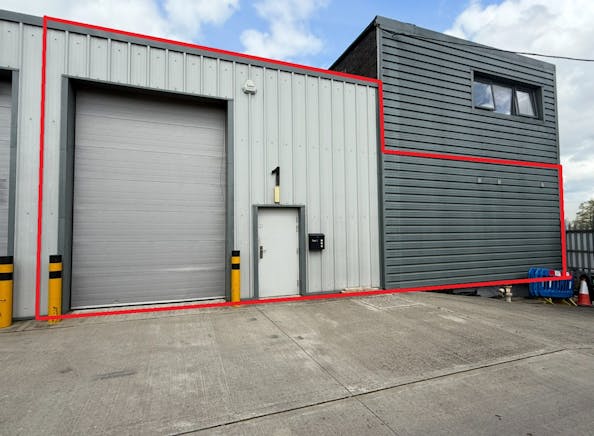 Unit 1 Kenrich Business Park, Harlow, Industrial To Let - External with red line.jpg