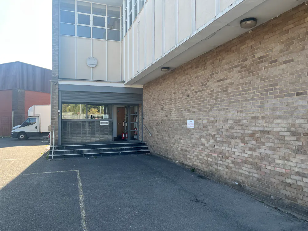 1 Kelvin Industrial Estate, Long Drive - 1 Kelvin - Glazed Entrance with Shutter.jpeg