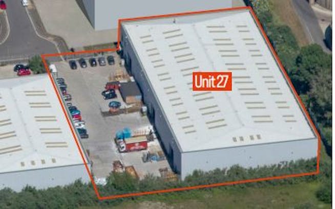 Unit 27, Gemini Business Park, London, Industrial For Sale - Beckton  Gemini Business Park Unit 27 aerial.JPG