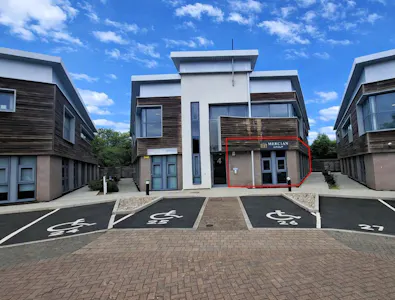 Ground Floor, Unit 4, The Triangle, Worcester, Office To Let - Front Photo (with red outline) (altered).jpg