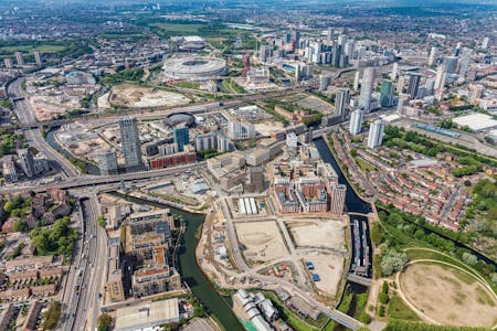 Chimney Walk, Sugar House Island, Stratford, Office To Let - Sugar House Island aerial view