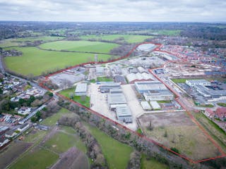 Former Arborfield Studios, Wokingham, Open Storage / Industrial / Warehouse To Let - Aerial Photo of Arborfield Studios