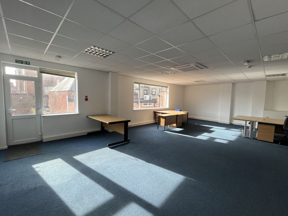 The office suite is situated within Charter House to the first floor and is accessible from both the High Street and via the rear car park. The offices are bright and open plan, also benefitting from a separate meeting room.

3 car parking spaces are allocated to the suite within the rear private car park.

Kitchen facilities, as well as separate male and female WC’s serve both ground and first floors. A video intercom system secures the High Street entrance and there are separate secure post boxes within the communal corridor.