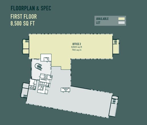 17 Kings Hill Avenue, West Malling, Offices To Let - Kings Hill - 17 Kings Hill Avenue 1F Office 2 plan.jpg