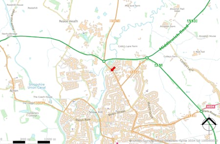 Barony Road, Nantwich, Industrial/Logistics / Open Storage To Let / For Sale - Town map.jpg