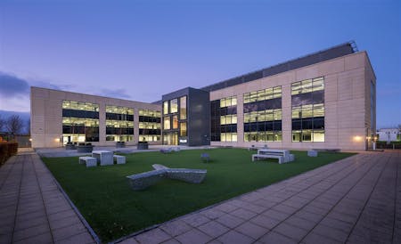 4-5 Lochside Avenue, Edinburgh, Office To Let - 45 Lochside Ave  rear entrance  dusk.jpg