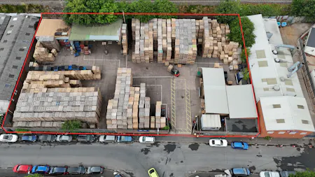 Unit 5 Bridge Street, Wolverhampton, Industrial / Land For Sale - drone 4 red line.png