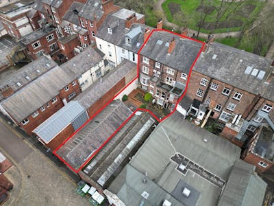 For Sale / To Let Redevelopment Opportunity (STP) 26-27 Park Square West, Leeds, Office / Serviced Office To Let - Aerial with boundary line.png