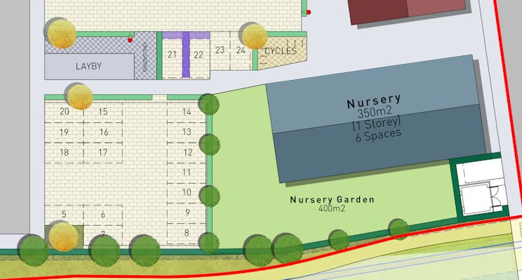 Local Centre, Nursery Building, Bloor Homes, the Green, Formerly Basingstoke Golf Club, Basingstoke, D1 Premises To Let / For Sale - Nursery Basingstoke GC Site.png