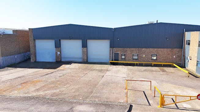 Unit 4, Sedgewick Road, Luton, Industrial To Let / For Sale - Front Edited forecourt.png