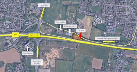 Land at Junction 4, M4, Hayes, Development Land / Land / New Build For Sale - Site Location Image.png