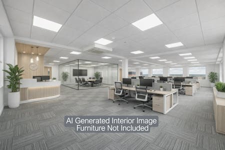 Fairfield House, Portsmouth, Office To Let - Words3 + Modern open-office workspace with meeting room.PNG