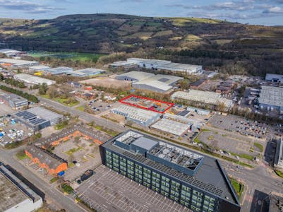 Site F1-F2, Treforest Industrial Estate, Pontypridd, Land To Let - F1 & F2 Treforest redline aerial.jpg