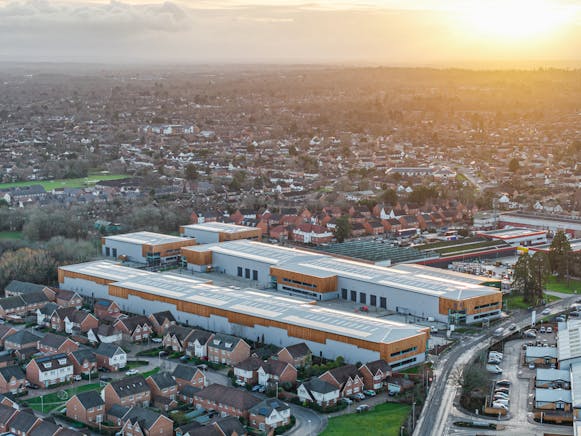 Unit 3, Hurricane Urban Hub, Reading, Berkshire, Warehouse & Industrial To Let - drone_evening_0010.jpg