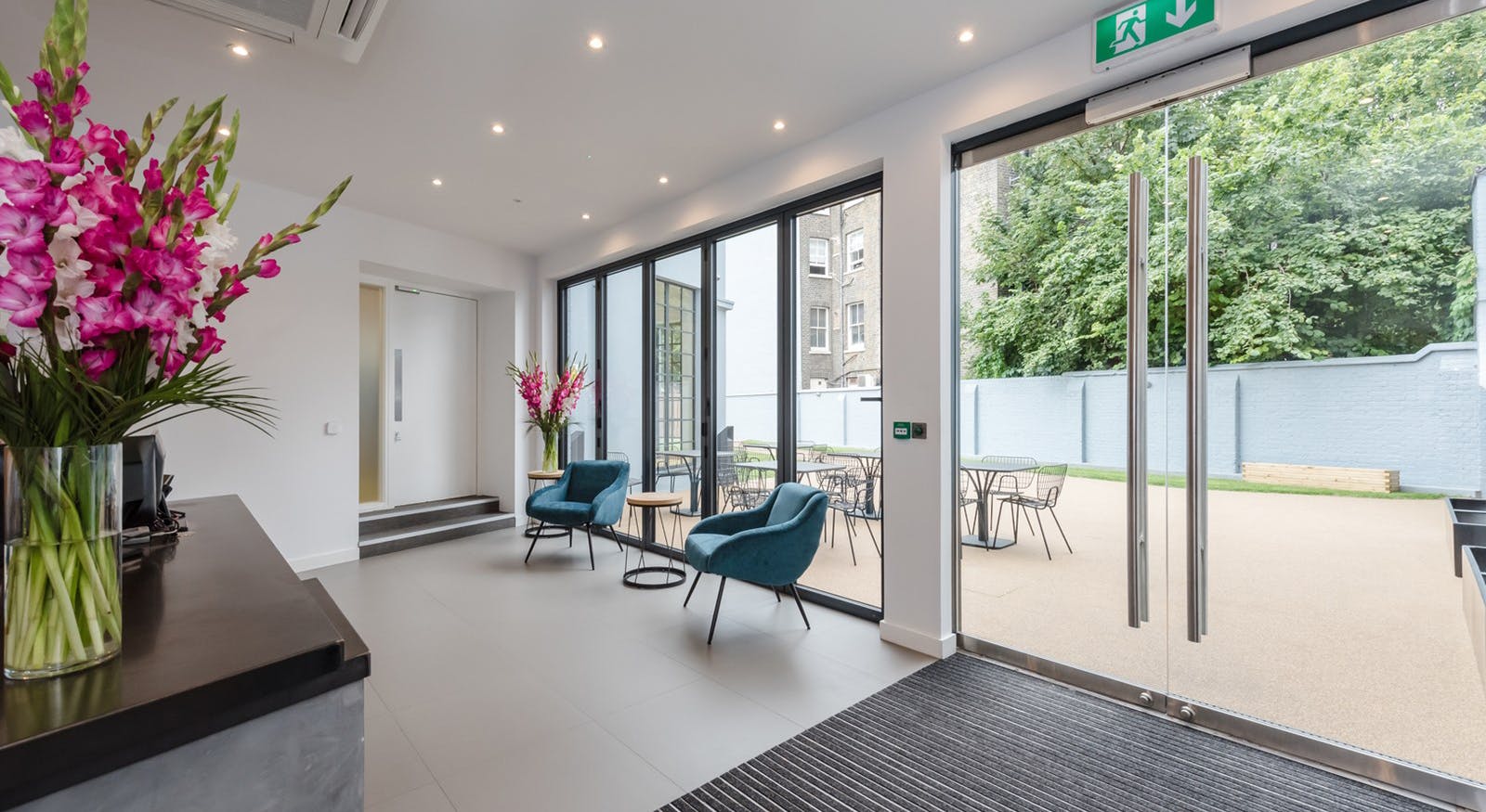 Riverbank House (Fulham Green), Putney Bridge Approach, Fulham, Office To Let - pavilion fulham green SW6 office for rent west London212 NKR reception.jpg