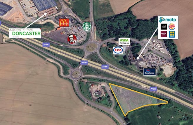 Land South of Moto Blyth Services, Jun 34 A1(M), Blyth Roundabout, Blyth, Development / Development For Sale - Front Cover Pic.JPG