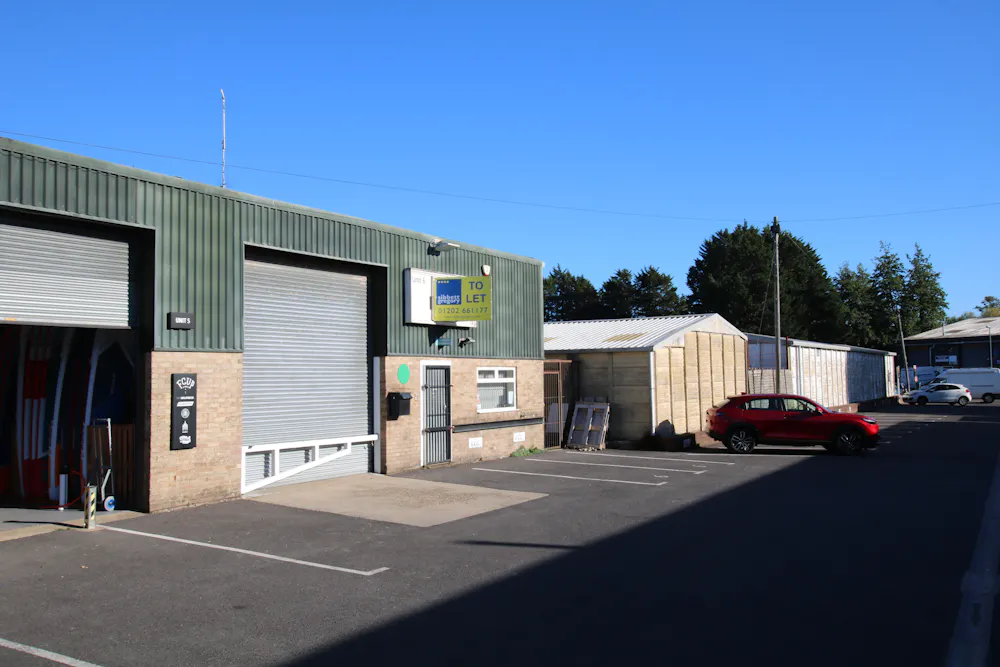 Unit 6, 9 Brook Road Industrial Estate - shows parking.JPG