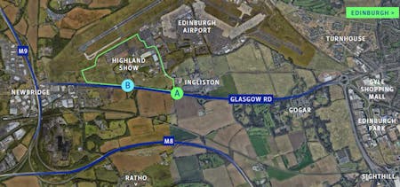 Site A, Glasgow Road, Newbridge, Land To Let / For Sale - Map Picture.png