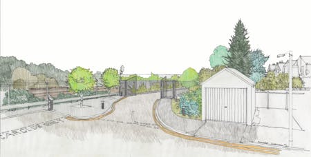 Land To The Rear Of 121 - 255 Pinner Road, Harrow, Development Land / Investment / Residential / Open Storage For Sale - 4b. Neptune Road Entrance Sketch.jpg