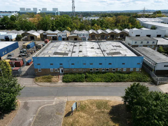 26 Horsecroft Road, Harlow, Industrial To Let - Drone image front