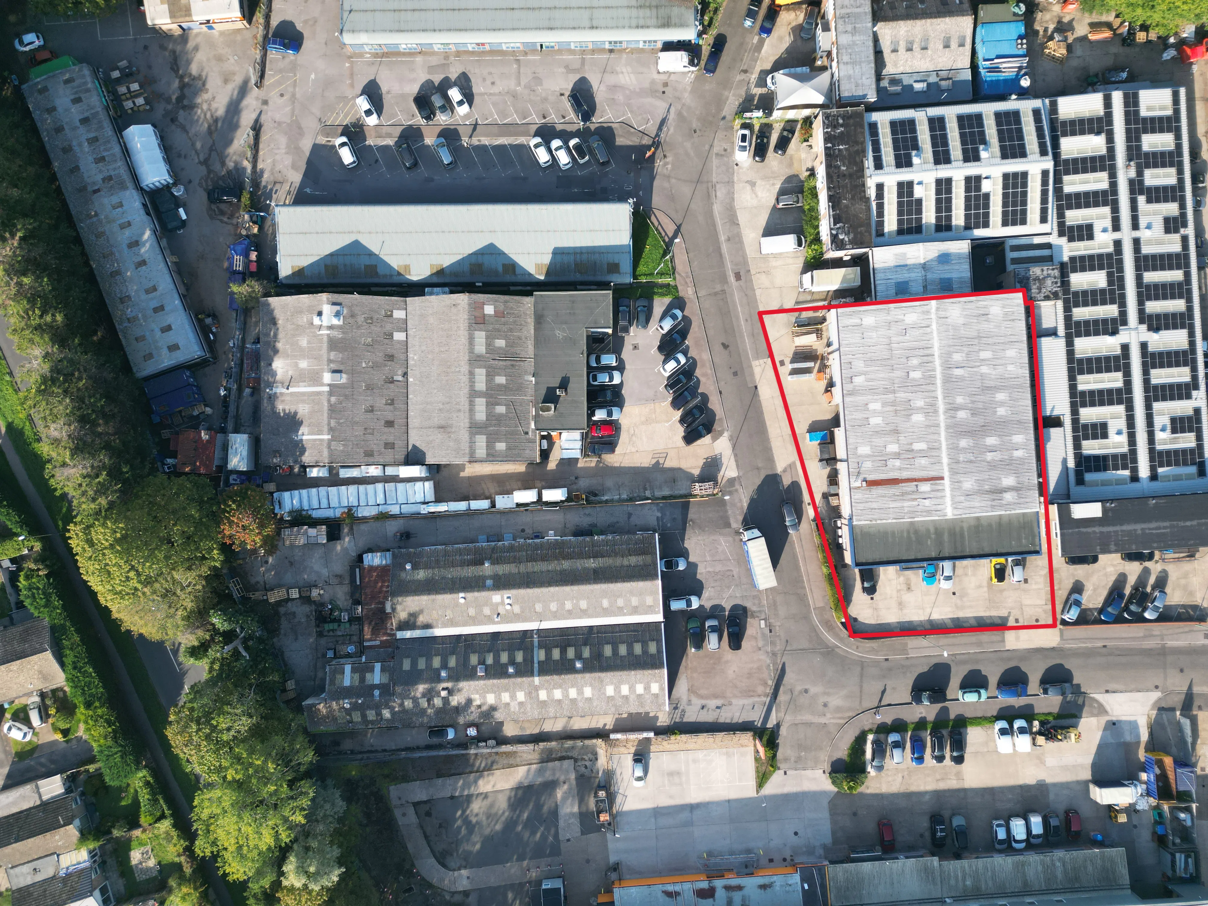 1 Blatchford Road, Horsham, Industrial To Let / For Sale - DJI_0179 Unit 1 Outline.jpg