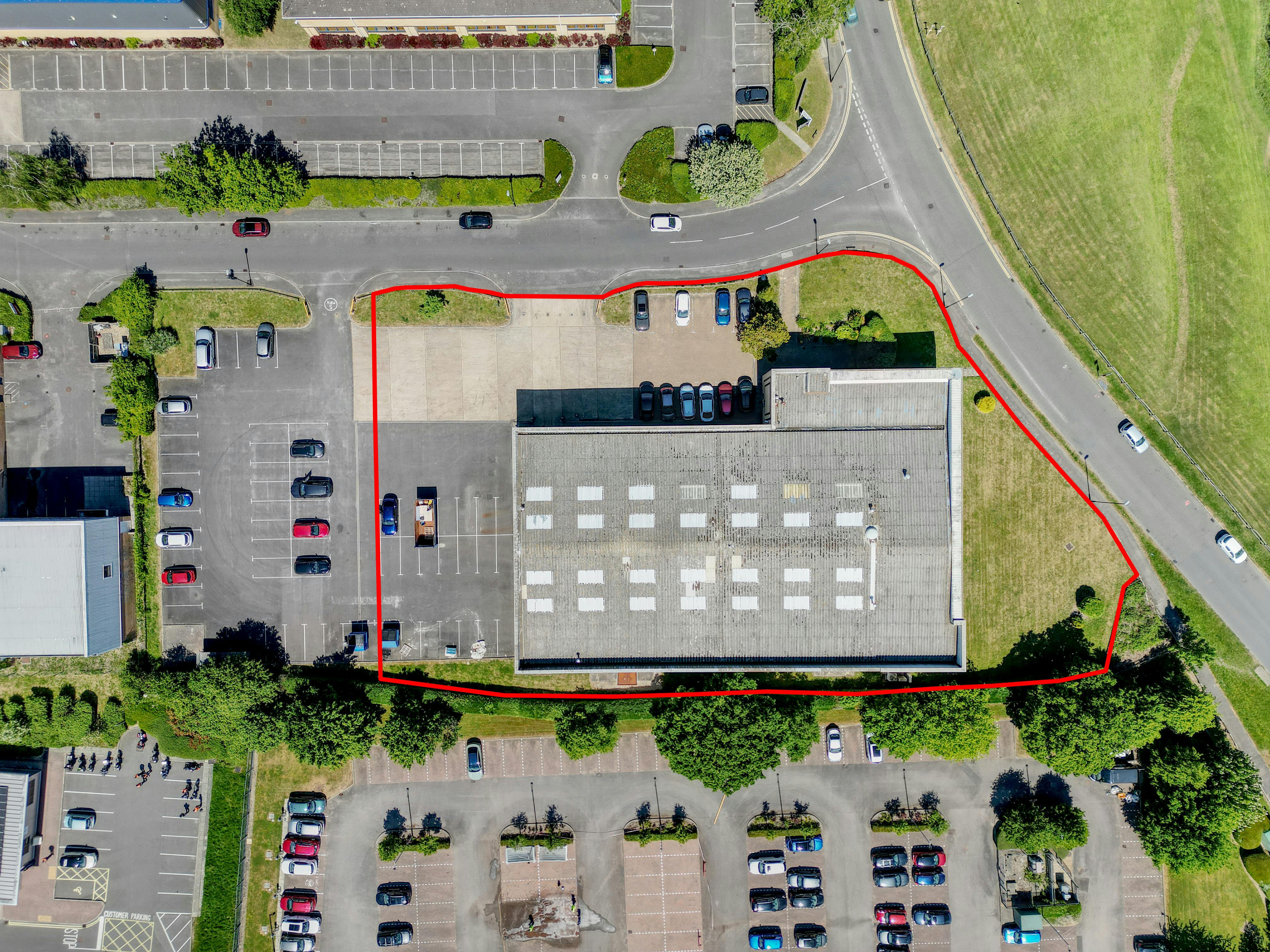 Logistics House, Burgess Hill, Industrial To Let - Drone 3 - Outline jpg.jpg