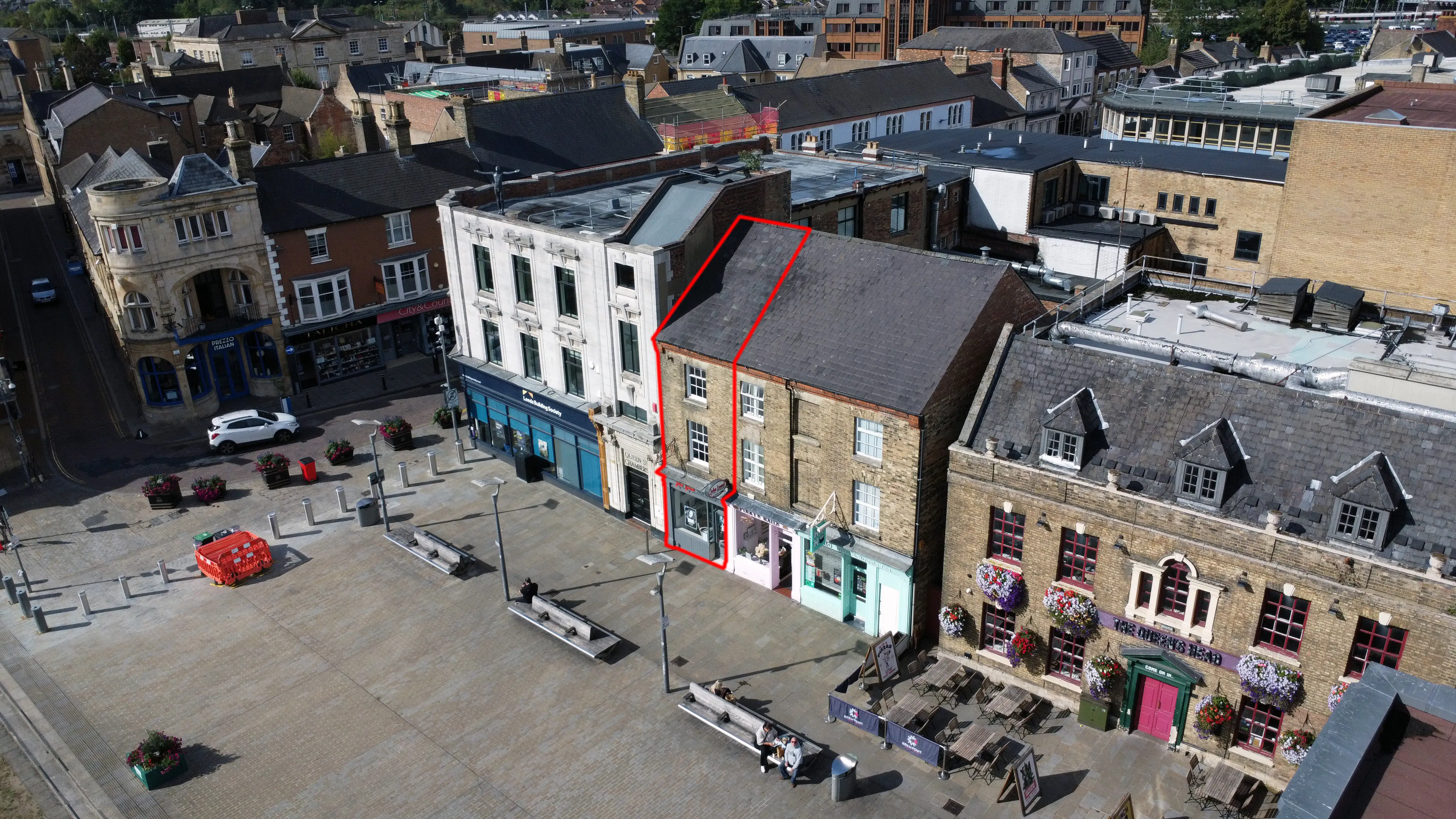 4 Queen Street, Peterborough, Offices / Retail To Let - Redline Front.jpg