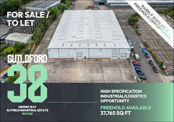 Guildford38, 2-3 Dennis Way, Guildford, Warehouse & Industrial To Let / For Sale - Guildford38  Brochure Front Cover.png