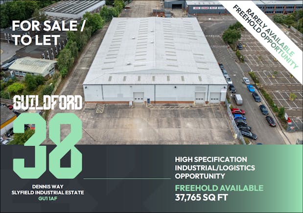 Guildford38, 2-3 Dennis Way, Guildford, Warehouse & Industrial To Let / For Sale - Guildford38  Brochure Front Cover.png