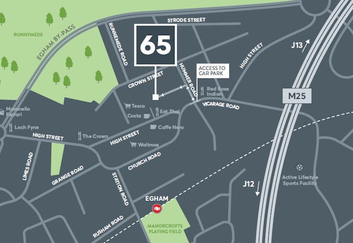 65 High Street, Egham, Offices To Let - 65 HS map.jpg