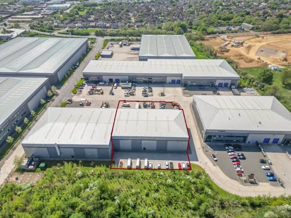 Unit 8, Network @ Link9, Bicester, Warehouse & Industrial To Let - Aerial 2  Red Line.jpg