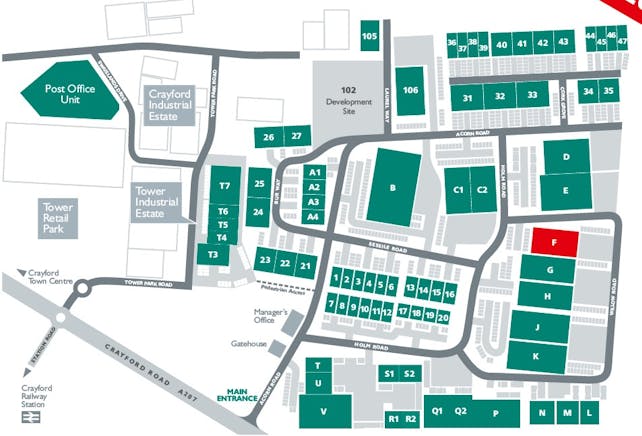Unit F Acorn Industrial Park, Crayford, Industrial To Let - Crayford  Unit F Acorn layout.jpg