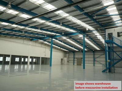 Unit 5 Thorpe Industrial Estate, Alpha Way, Egham, Industrial/Logistics / Industrial / Warehouse Lease Assignment - Unit 5, Alpha Way, Egham, internal warehouse historical before mezzanine installation.jpg