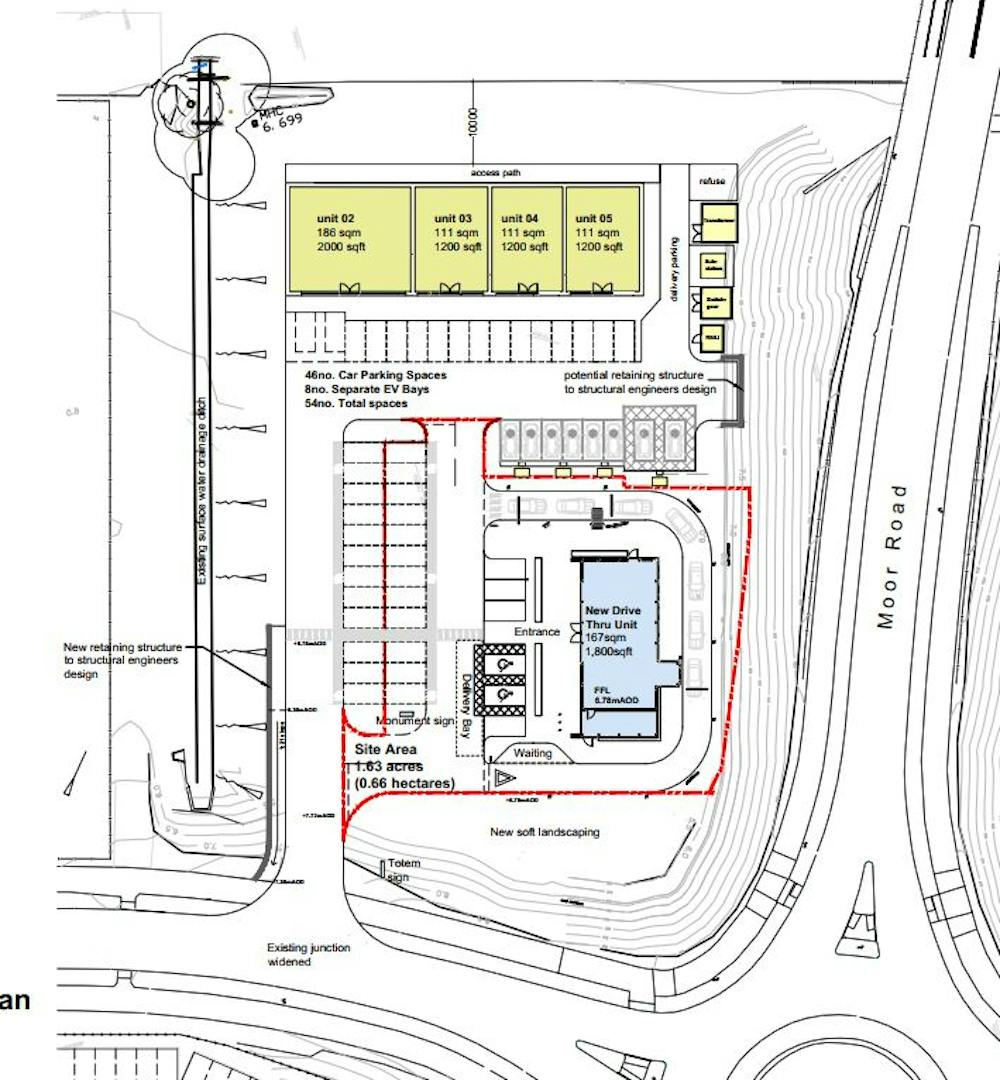 Retail Units (Phase 5) - Brough South, Bluebird Way - Close Up.JPG