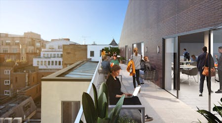 Johnson Gardens, 77 Hatton Garden, Farringdon, Office To Let - CGI Private Roof Terrace