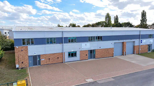 Unit 5 and 6 Marshgate Business Centre, Harlow, Industrial To Let - External drone shot.jpg