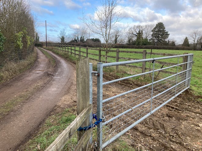 Land South Of Barkham Road, Wokingham, Development / Land / Residential For Sale - Field gate access leading to Field House