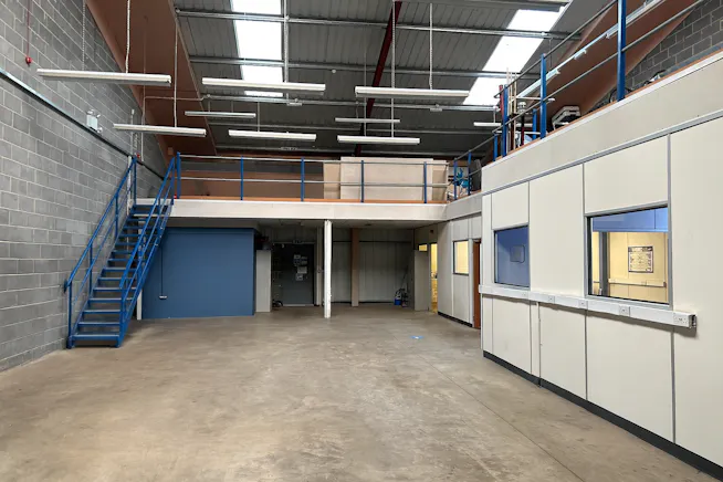 Unit 4, Sheffield, Industrial/Logistics To Let - Industrial Warehouse Interior with Mezzanine.png