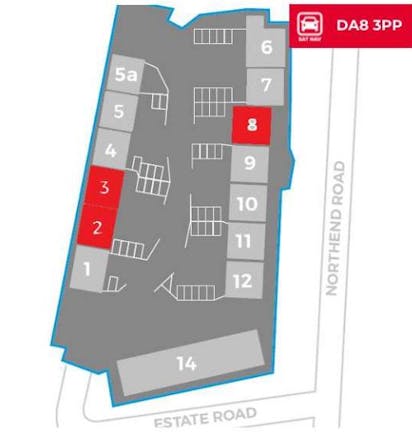 Unit 8, Northend Trading Estate, Northend Road, Erith, Industrial To Let - Erith  Northend TE site layout.JPG