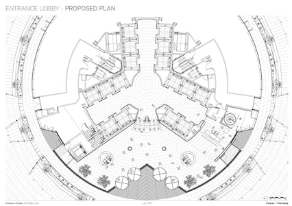 The Gherkin, 30 St Mary Axe, London, Office To Let - Entrance Lobby Plan.jpg