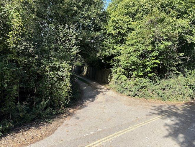Land to the South West Side of Court Drove, Basingstoke, Residential For Sale - Pic 1  View of the entrance to the site from Court Drove looking west