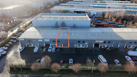 Unit 4, Block 521, Rathcoole, Industrial / Warehouse To Let - Aerial Outline Unit 4.JPG