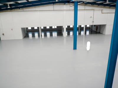 Unit 5 Thorpe Industrial Estate, Alpha Way, Egham, Industrial/Logistics / Industrial / Warehouse Lease Assignment - Unit 5, Alpha Way, Egham, internal warehouse historical from height-EDIT person removed.jpg