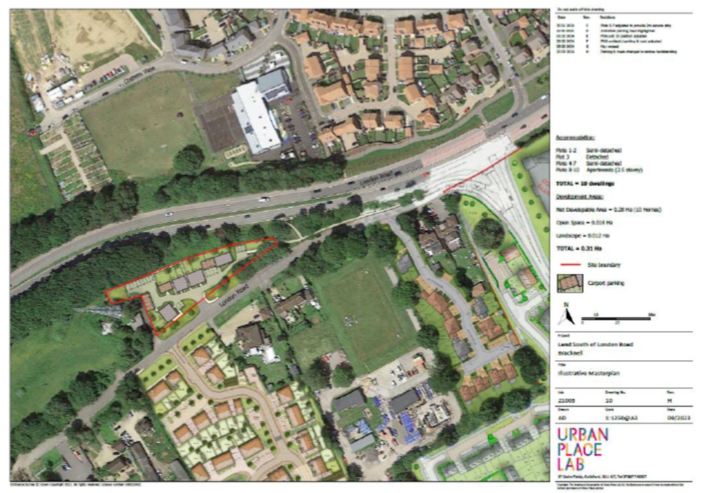 Land South of London Road, Bracknell, Development / Residential For Sale - Land South of London Road - Illustrative Masterplan
