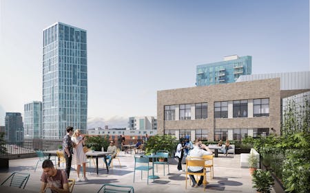 Chimney Walk, Sugar House Island, Stratford, Office To Let - Chimney Walk Terrace View