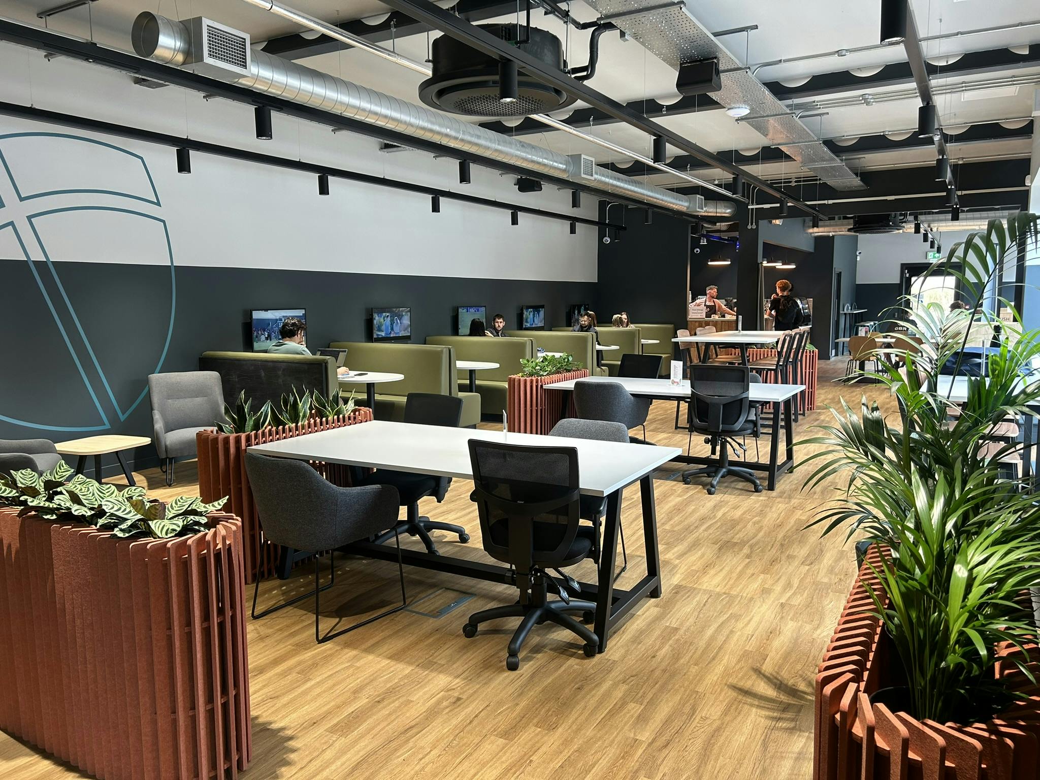 Stadium Workspace, Steel City Stadium, Sheffield Olympic Legacy Park, Sheffield, Offices To Let - Steel City Stadium Coworking Lounge 2.JPEG