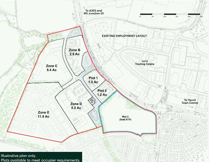 Bunford Park, Western Relief Road, Yeovil, Development / Land To Let / For Sale - Plan.PNG